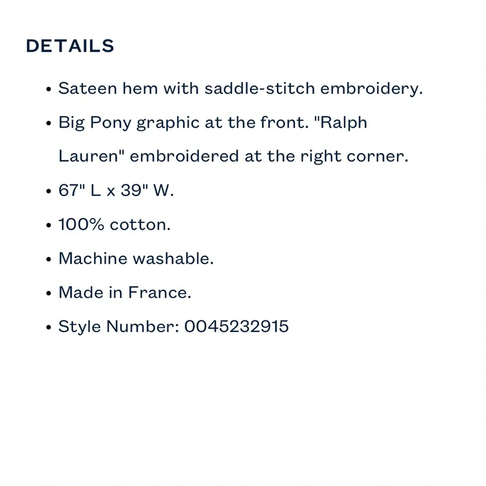 Ralph Lauren Abstract Pony Beach Towel